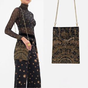 NWT Camilla Embellished Mini Tote Masked At Moonlight